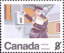 Letter Carrier 1974 - Canadian stamp