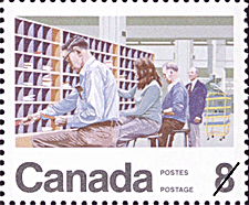 1974 - Postal Clerk - Canadian stamp - Stamps of Canada