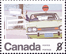 Timbre de 1974 - Facteur rural - Timbre du Canada