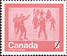 Skating 1974 - Canadian stamp