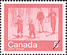 Skiing 1974 - Canadian stamp