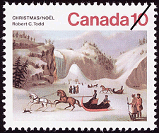 The Ice Cone, Montmorency Falls 1974 - Canadian stamp