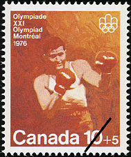 Timbre de 1975 - La boxe - Timbre du Canada