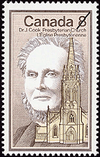 Dr. J. Cook, Presbyterian Church 1975 - Canadian stamp