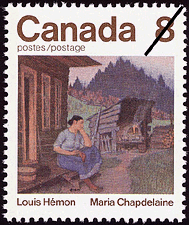Timbre de 1975 - Louis Hémon, Maria Chapdelaine - Timbre du Canada