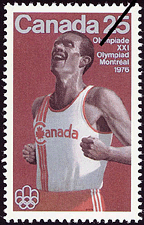 Timbre de 1975 - Le coureur de marathon - Timbre du Canada