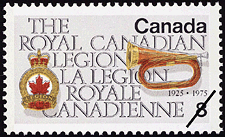 Timbre de 1975 - La Légion royale canadienne, 1925-1975 - Timbre du Canada