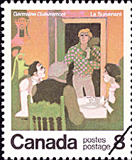 Timbre de 1976 - Germaine Guèvremont, Le Survenant - Timbre du Canada