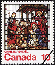 Timbre de 1976 - Nativité - Timbre du Canada