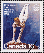 Vaulting 1976 - Canadian stamp