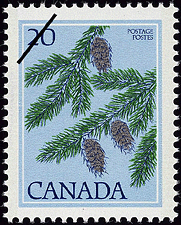 1977 - Douglas Fir, Pseudotsuga menziesii - Canadian stamp - Stamps of Canada