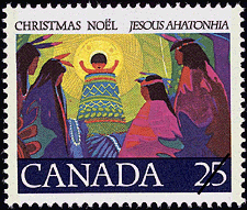 Timbre de 1977 - Le divin Enfant - Timbre du Canada