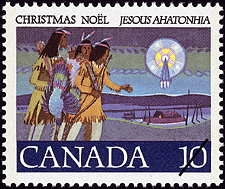 Hunter Braves 1977 - Canadian stamp