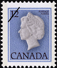 Timbre de 1977 - Reine Elizabeth II - Timbre du Canada