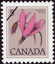 Timbre de 1977 - Gyroselle d'Henderson, Dodecatheon hendersonii - Timbre du Canada