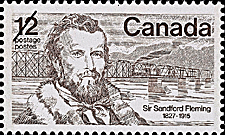 Timbre de 1977 - Sir Sandford Fleming, 1827-1915 - Timbre du Canada