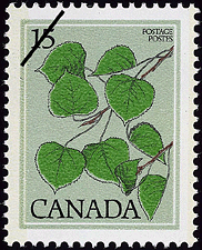 Timbre de 1977 - Tremble, Populus tremuloides - Timbre du Canada