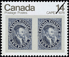 Timbre de 1978 - 10d Jacques Cartier - Timbre du Canada