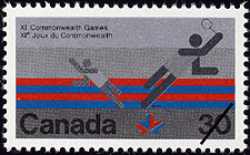 Timbre de 1978 - Badminton - Timbre du Canada