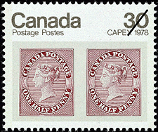 Timbre de 1978 - ½d Reine Victoria - Timbre du Canada