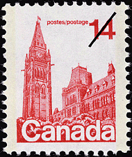 1978 - Parliament Buildings - Canadian stamp - Stamps of Canada