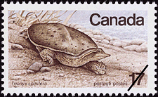 1979 - Eastern Spiny Soft-shelled Turtle, Trionyx spinifera - Canadian stamp - Stamps of Canada