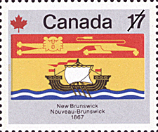 Timbre de 1979 - Nouveau-Brunswick, 1867 - Timbre du Canada