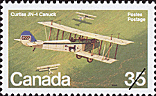 Timbre de 1980 - Curtiss JN-4 Canuck - Timbre du Canada