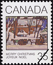 Timbre de 1980 - Le poste de taxi de McGill - Timbre du Canada