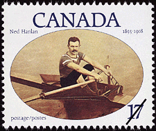 Timbre de 1980 - Ned Hanlan, 1855-1908 - Timbre du Canada