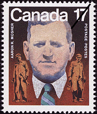 Aaron R. Mosher 1981 - Canadian stamp