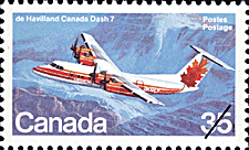 1981 - de Havilland Canada Dash 7  - Canadian stamp - Stamps of Canada
