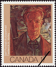 Frederick H. Varley, Self Portrait 1981 - Canadian stamp