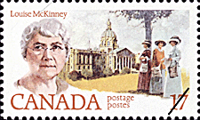 Timbre de 1981 - Louise McKinney - Timbre du Canada