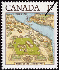 Niagara-on-the-Lake, 1781-1981  1981 - Canadian stamp