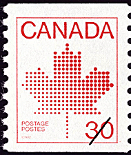 Timbre de 1982 - La feuille d'érable - Timbre du Canada