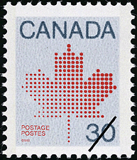 1982 - Maple Leaf - Canadian stamp - Stamps of Canada