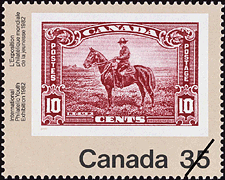 1982 - Mountie, 1935 - Canadian stamp - Stamps of Canada
