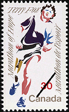 Terry Fox, Marathon of Hope 1982 - Canadian stamp