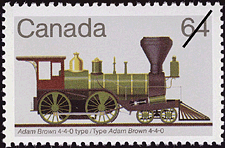 Timbre de 1983 - Type Adam Brown 4-4-0 - Timbre du Canada