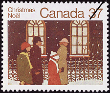 Family on its Way to Church 1983 - Canadian stamp