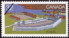 Timbre de 1983 - Le fort Henry (Ont.)  - Timbre du Canada