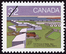 Timbre de 1983 - Le fort Prince of Wales (Man.) - Timbre du Canada