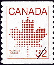 1983 - Maple Leaf - Canadian stamp - Stamps of Canada