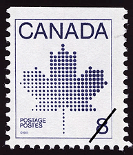 Timbre de 1983 - La feuille d'érable - Timbre du Canada