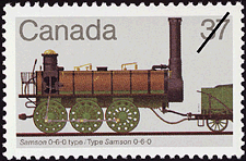Timbre de 1983 - Type Samson 0-6-0 - Timbre du Canada
