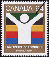 1983 - Universiade '83, Edmonton  - Canadian stamp - Stamps of Canada