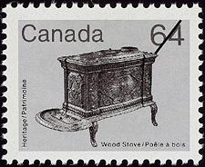 1983 - Wood Stove - Canadian stamp - Stamps of Canada