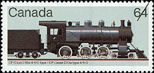1984 - CP classe D10a type 4-6-0 - Canadian stamp - Stamps of Canada