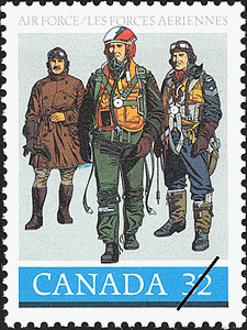 Timbre de 1984 - Les forces aériennes - Timbre du Canada